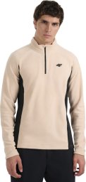 4f Bluza polarowa męska M066 beżowa 4FWAW25UFLEM066 83S S