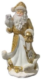 Dekoracja świąteczna KMTP Św. Mikołaj z sową 26cm / Merry Moments