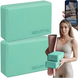 Revity Klocki kostki bloki do jogi 23 x 15 x 7.5 cm 2 szt.