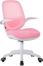 Krzesło biurowe Cobra King Junior Biało-różowe