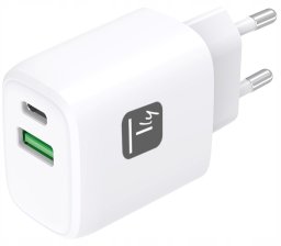 Ładowarka sieciowa GaN USB-C 20W PD i USB-A 18W QC