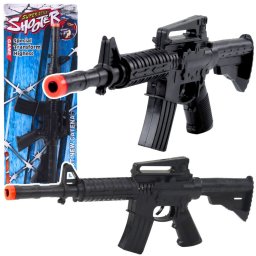 Karabin Zabawkowy Mechaniczny Dźwięk Strzałów Czarny 32cm EDUKAMP