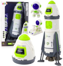 LeanToys Rakieta Kosmiczna Statek Figurki Astronautów Światła Dźwięki EDUKAMP