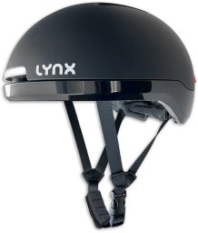 Meteor Kask rowerowy Lynx Citylight czarny z oświetleniem USB 55 - 58 cm