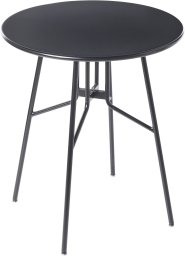 Beliani Stolik bistro TALTAL 64 cm Metal Czarny