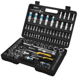 Zestaw narzędzi Rockforce Zestaw narzędzi 108+6el. 1/4", 1/2" (sześciokątny)