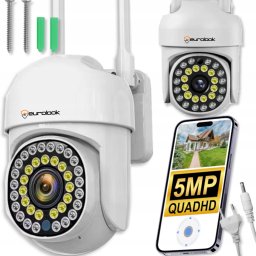 OBROTOWA KAMERA WIFI IP ZEWNĘTRZNA 5MP QHD MONITORING ZOOM DETEKCJA QUAD HD