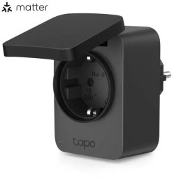 TP-Link zewnętrzna inteligentna mini wtyczka (3680W,16A,2,4 GHz,BT,IP54,Matter certified)