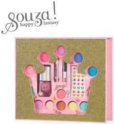 Souza Szkatułka z kosmetykami do makijażu dla dzieci zestaw 15 el. Korona
