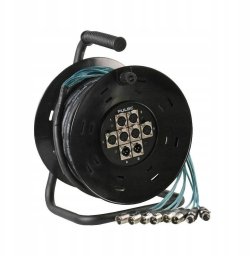 Kabel Pulse PLS00406 8-kanałowy kabel wielożyłowy 6/2 XLR stage box z bębnem 15m