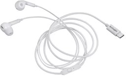 Słuchawki Activejet Słuchawki przewodowe Typ C białe