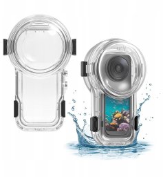 Obudowa Podwodna Wodoodporna Wodoszczelna Futerał Do 60m Do Insta360 X5 / X 5 / Pu760t