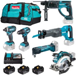 Zestaw narzędzi Makita TOOL SET DLX6135TX1 3X5 AH 18V