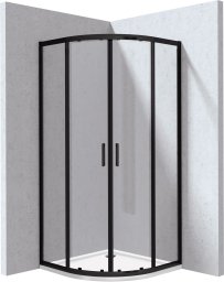 Deante Kabina prysznicowa z brodzikiem półokrągła - 80x80 cm