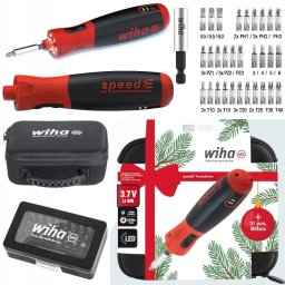 Wiha WKRĘTAK 3.7V SPEED-E POCKET DRIVE+BITY OPK. ŚWIĄTECZNE
