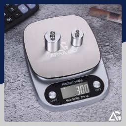 Waga kuchenna Jcpal Waga kuchenna ARSA GO 0.1g na baterie uncja karat gram tara srebrny 5 kg
