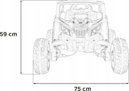 Pojazd Buggy ATV Defend 4x4 Niebieski