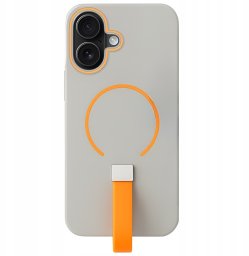 Alogy Etui Do Apple iPhone 16 Do MagSafe (Szary, Uchwyt na palec, Case) Szkło