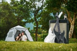 Golden Guitar Cyfrowa Wielofunkcyjna Gitara Elektryczna Midi Led Aeroband Bez Strojenia Ag01 Różowy