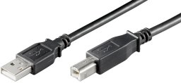 MicroConnect USB2.0 LSZH A-B 3m M-M, BLACK