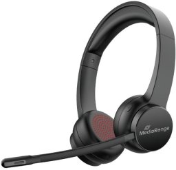 Słuchawki MediaRange Bluetooth ENC Stereo Headset 400mAh bateria czarny