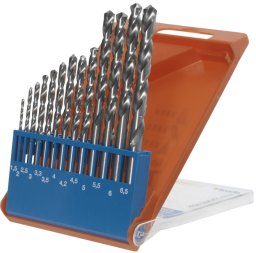 kwb 205840, Drill, Drill bit set, Right hand rotation, Iron, Plastic, Profile, Sheet metal, 135°, High-Speed Steel (HSS)