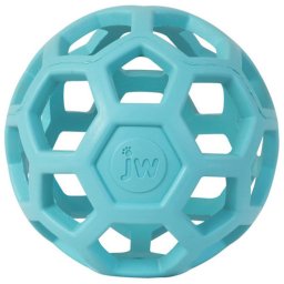 JW Pet Hol-ee Roller Piłka ażurowa zabawka dla psa błękitna small 8,7 cm