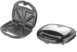 Opiekacz ECG Toster do kanapek czarny ze stali nierdzewnej 29067