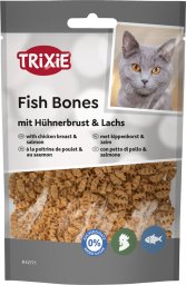 Wildes Land Fish bones smakołyk dla kota, pierś z kurczaka i łososia, 50g