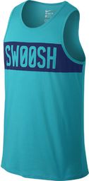  Nike Koszulka męska Dri-Fit Cotton Swoosh Block niebieska r. S (779185 418)