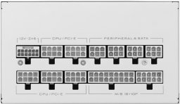 Zasilacz Lian Li SX Series 80 PLUS Platinum Zasilacz, w pełni modularny, PCIe 5.1, ATX 3.1 - 850 Watt, biały