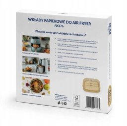 WKŁAD DO FRYTKOWNIC AK176 KWADRAT 20X20 50 SZT