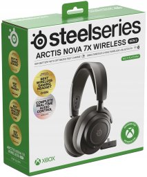 Słuchawki SteelSeries Arctis Nova 7X Wireless Gen 2 Zestaw słuchawkowy Bezprzewodowy Opaska na głowę Gaming Bluetooth Czarny