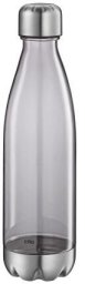 Cilio Butelka na zimne napoje Elegante, średnica 7 x 22 cm, 0,7 l, tritan/stal nierdzewna, szary