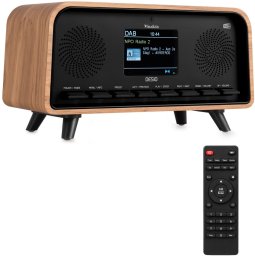 Radio Audizio Radio DAB+ i FM w stylu retro jasne drewno one size