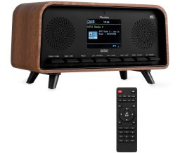 Radio Audizio Radio DAB+ i FM w stylu retro Desio ciemne drewno one size