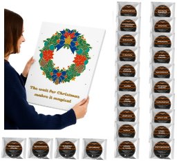 Kalendarz adwentowy Cup&You KALENDARZ ADWENTOWY Z KAWĄ - 24 różne smaki kaw deserowych mielonych w saszetkach, prezent upominek na mikołaja święta dla kobiety faceta mężczyzny żony mamy dziewczyny