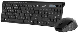Klawiatura + mysz Genius GENIUS zestaw klawiatury + mysz SlimStar 8230 bezprzewodowy zestaw CZ+SK czarny