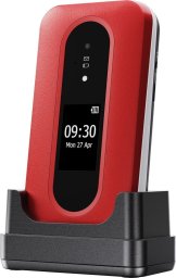 Telefon komórkowy Doro Leva L30 4G telefon z dużymi przyciskami, czerwono-biały (380591)