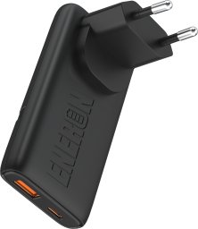 Ładowarka GaN 65W 1xUSB-C 1xUSB-A Czarna