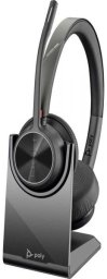 Słuchawki HP Poly Voyager 4320 USB-C Headset +BT700 dongle +Charging Stand Bezprzewodowy Opaska na głowę Połączenia/muzyka USB Type-C Bluetooth Podstawka do ładowania Cza
