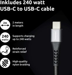 Ładowarka Intenso Power Adapter 100W GaN 2x USB-C 1x USB-A w tym Kabel 2m