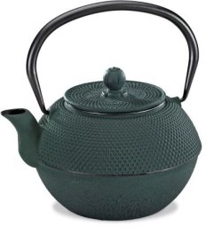 Dzbanek filtrujący Kuchenprofi Dzbanek z zaparzaczem do herbaty Yasmin, żeliwo, 0,8 l, zielony