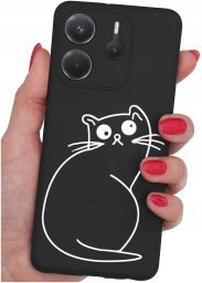 krainaGSM ETUI do Xiaomi Redmi Note 14 4G | WZORY | SILIKONOWE MATT CASE + SZKŁO 9H