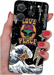 ETUI do Xiaomi Redmi Note 14 4G | WZORY | SILIKONOWE MATT CASE + SZKŁO 9H