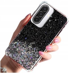 krainaGSM Etui do Samsung A17 5G ETUI BROKATOWE PLECKI + SZKŁO OCHRONNE 9H