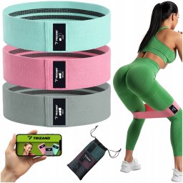 Trizand Zestaw gum do ćwiczeń - 3szt. 25876
