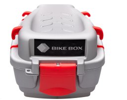 Cargo Mały kufer na bagażnik Srebrno-Czerwony Uniwersalny