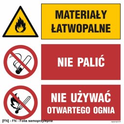 TD Systems GO001 - Materiały łatwopalne 1050x1050