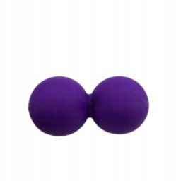 Podwójna piłka do masażu lacrosse różowa one size
